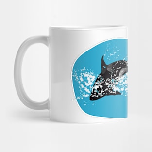 Orca swim in ocean Mug